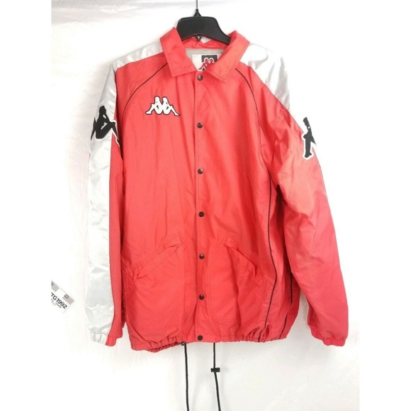 mens red kappa jacket